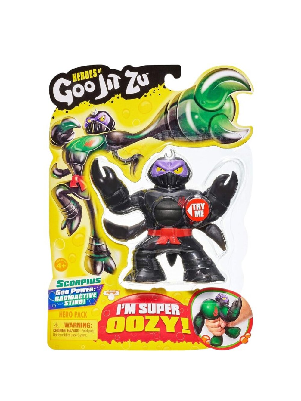 Heroes of Goo Jit Zu Scorpious I'm Super Oozy, Opened Packagecli